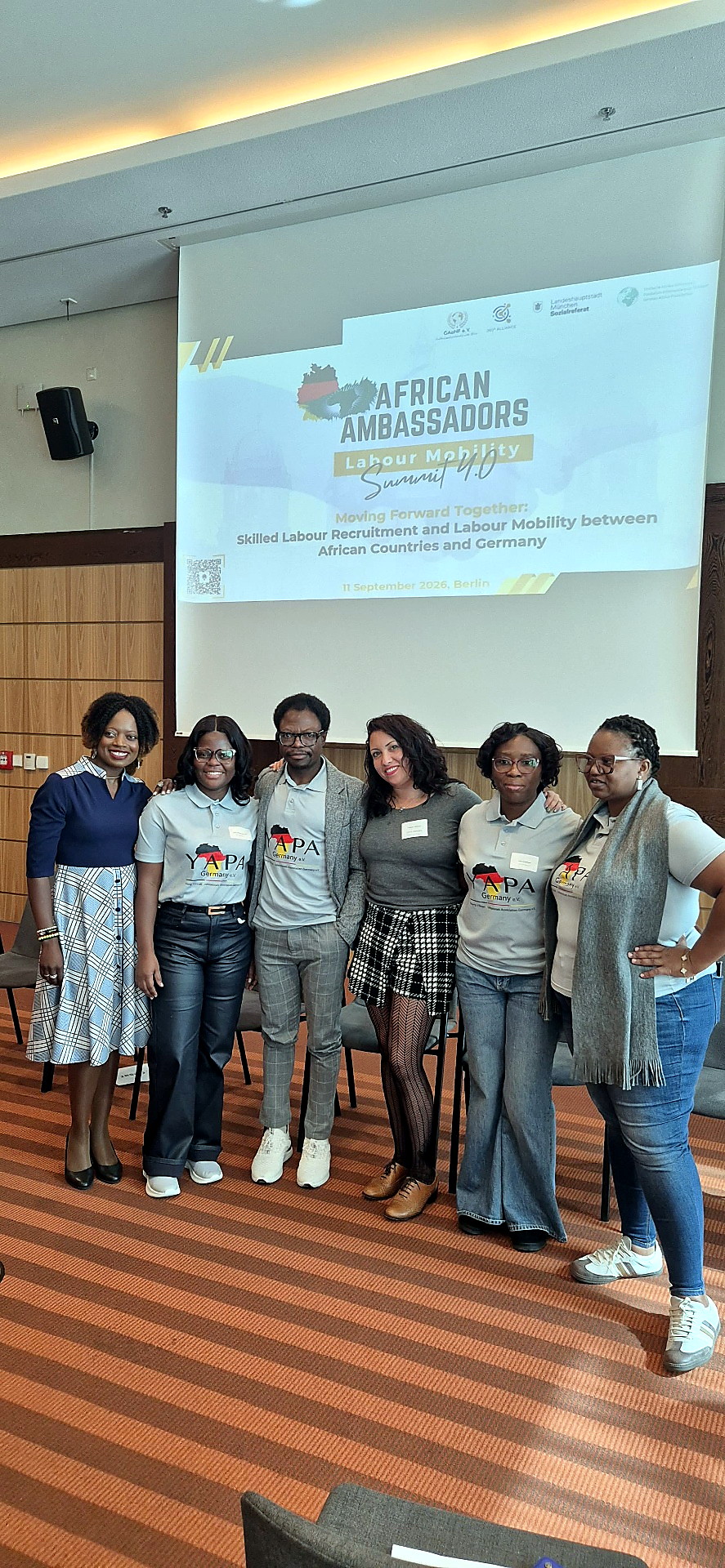 YAPA-Team mit Gästen beim African Ambassadors Labour Mobility Summit 2026 in Berlin
